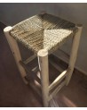 Tabouret de bar en bois et doum. Artisanat Maroc | Marrakech deco