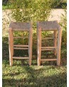 Tabouret de bar en bois et doum. Artisanat Maroc | Marrakech deco