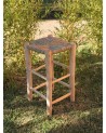 Tabouret de bar en bois et doum. Artisanat Maroc | Marrakech deco