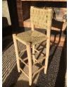Tabouret de bar en bois et doum. Artisanat Maroc | Marrakech deco