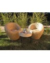 Fauteuil design boule en rotin tressé. Artisanat | Marrakech deco