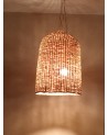 Suspension en rotin  «cloche» fabrication artisanale | Marrakech deco