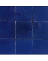 Carreau de zellige émaillé, couleur bleu de Prusse | Marrakech deco