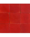 Carreau de zellige émaillé, couleur rouge Anglais | Marrakech deco