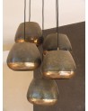 Lustre en cuivre vieilli composé de 5 suspensions | Marrakech deco