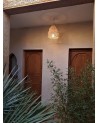 Artisanat d'art, suspension Gyatsho en raphia tressé | Marrakech deco