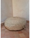 Pouf en paille naturelle, fabrication artisanale | Marrakech deco