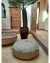 Pouf en paille naturelle, fabrication artisanale | Marrakech deco