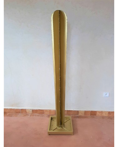 Sculpture cactus en métal cierge. Artisanat Maroc | Marrakech deco