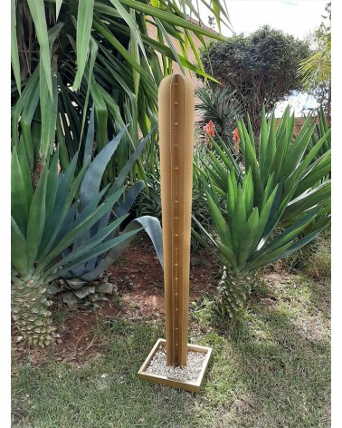 Sculpture cactus en métal cierge. Artisanat Maroc | Marrakech deco