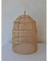 Artisanat d'art, suspension Cloche en raphia tressé | Marrakech deco