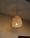 Artisanat d'art, suspension Gyatsho en raphia tressé | Marrakech deco