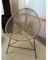 Fauteuil corde et metal Acapulco. Artisanat Maroc | Marrakech deco