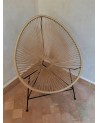 Fauteuil corde et metal Acapulco. Artisanat Maroc | Marrakech deco
