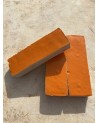 Bejmat traditionnel de fes émaillé orange foncé| Marrakech deco