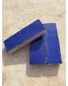 Bejmat traditionnel de fes émaillé bleu de prusse| Marrakech deco