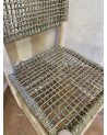 Chaise en doum tressée structure bois Artisanat Maroc | Marrakech deco