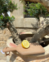 planche a decouper bois artisanale maroc anse cuir |Marrakech deco