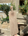 planche a decouper bois artisanale maroc anse cuir |Marrakech deco