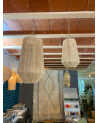 Suspension en rafia fabrication artisanale marocaine |Marrakech deco