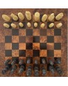 Jeu d'echecs echiquier en bois artisanal maroc |Marrakech deco