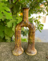 Bougeoir tamegroute elephant miel poterie artisanale|Marrakech deco