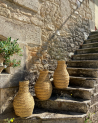 Jarre en doum fibre naturelle pour plantes sèches | MarrakechDeco