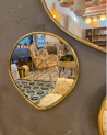 Miroir en laiton à forme irrégulière design| MarrakechDeco