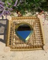 Miroir en laiton doré en forme de goutte | Marrakech Deco