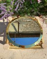 Miroir en laiton doré rond | Marrakech Deco