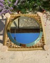Miroir en laiton doré rond | Marrakech Deco