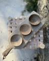 Planche à tapas en bois de noyer avec compartiments |Marrakechdeco