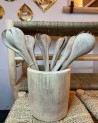 Pot à ustensiles en bois idéal pour rangement cuisine | Marrakechdeco