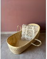 Panier couffin naturel en osier pour bébé avec poignées|Marrakech Déco