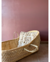 Panier couffin naturel en osier pour bébé avec poignées|Marrakech Déco