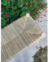 Banc traditionnel bois et doum, artisanat Maroc | Marrakech deco