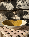 Saladier tamegroute poterie maroc bicolore miel/blanc|Marrakech deco
