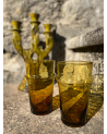 verre beldi DL ambré  vaisselle en verre soufflé|Marrakech deco