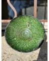 Bol en poterie tamegroute émail miel ou vert 20cm | Marrakechdeco
