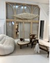 Suspension en feuille de palmier chapeau chinois | Marrakech deco