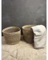 Panier de rangement naturel tressé fabriqué artisanalement|MarrakechDeco