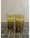 verre beldi DL ambré  vaisselle en verre soufflé|Marrakech deco