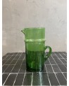 carafe modèle bok verte beldi vaisselle hauteur 20cm|Marrakech deco