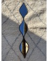 Miroir zigzag et forme de gouttes en acier noir | Marrakech Deco