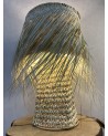 Lampe à poser en feuilles de palmier à franges |MarrakechDeco
