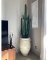 Jarre petit modèle en terre blanchie | MarrakechDeco