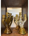 Bougeoir vintage en poterie de tamegroute 3 mâts | MarrakechDeco