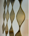Miroir zigzag et forme de gouttes en laiton| Marrakech Deco