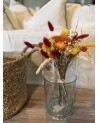 Vase Beldi Bok, verre soufflé H28 transparent | MarrakechDeco