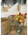 Vase Beldi, verre soufflé H29 transparent | MarrakechDeco